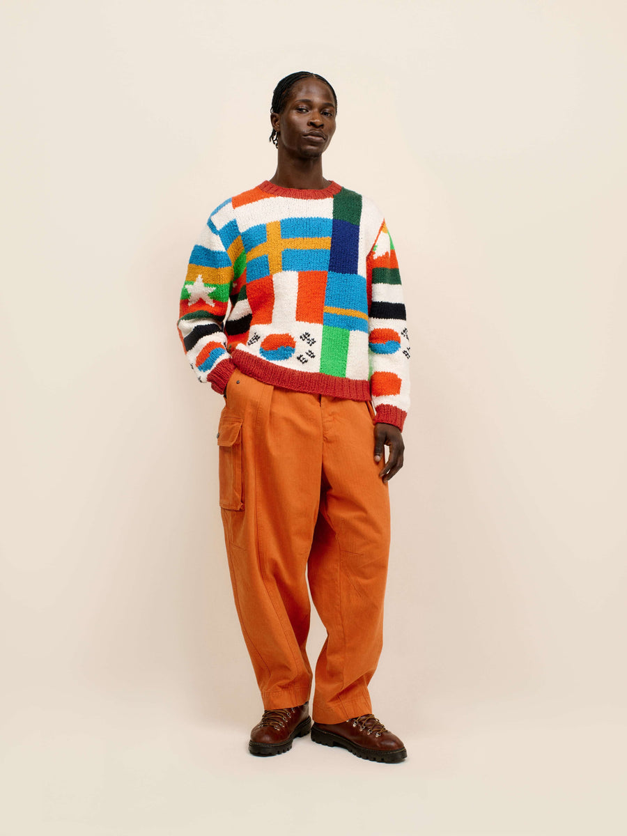 Patchwork Flag Pullover