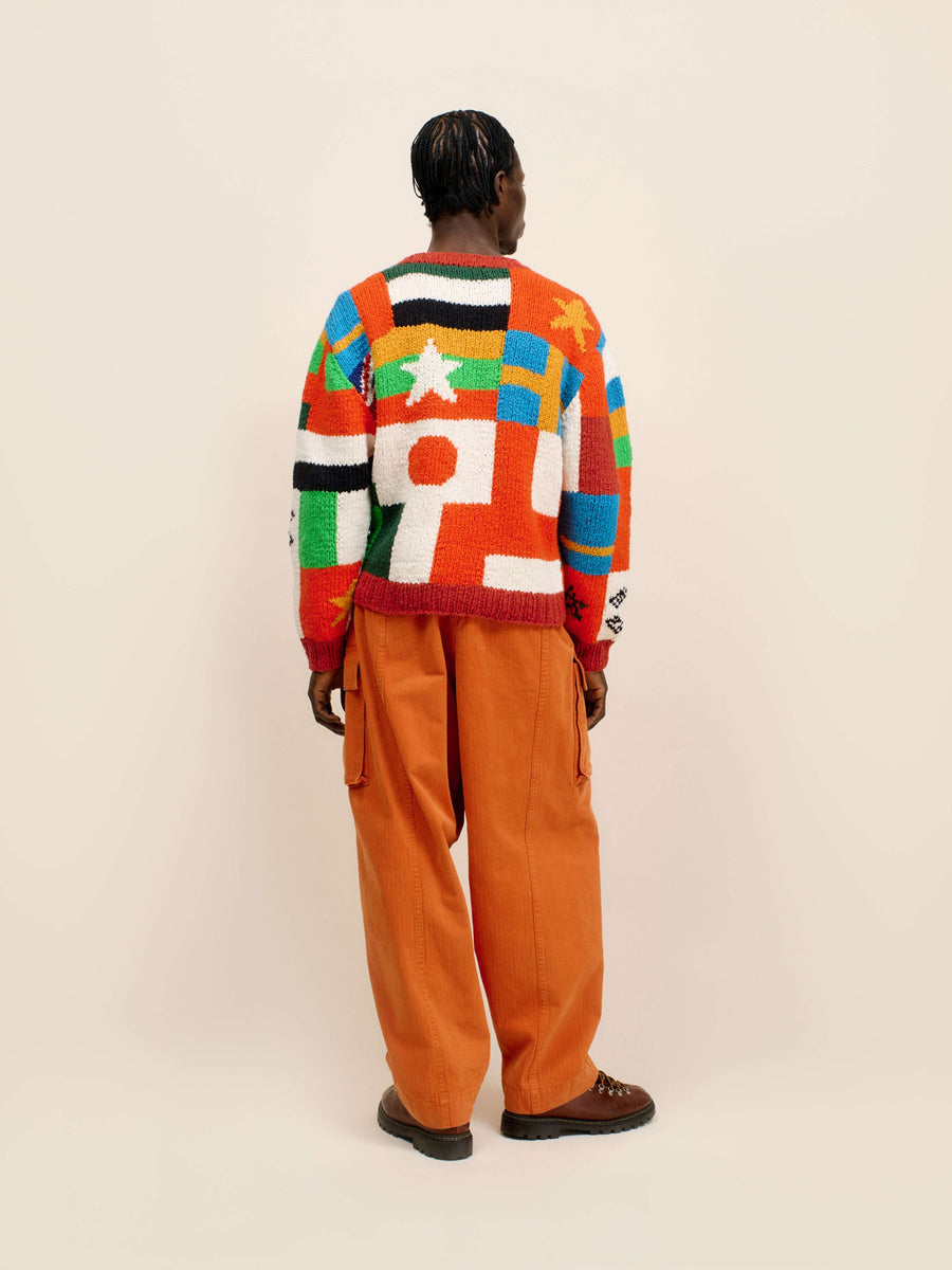 Patchwork Flag Pullover