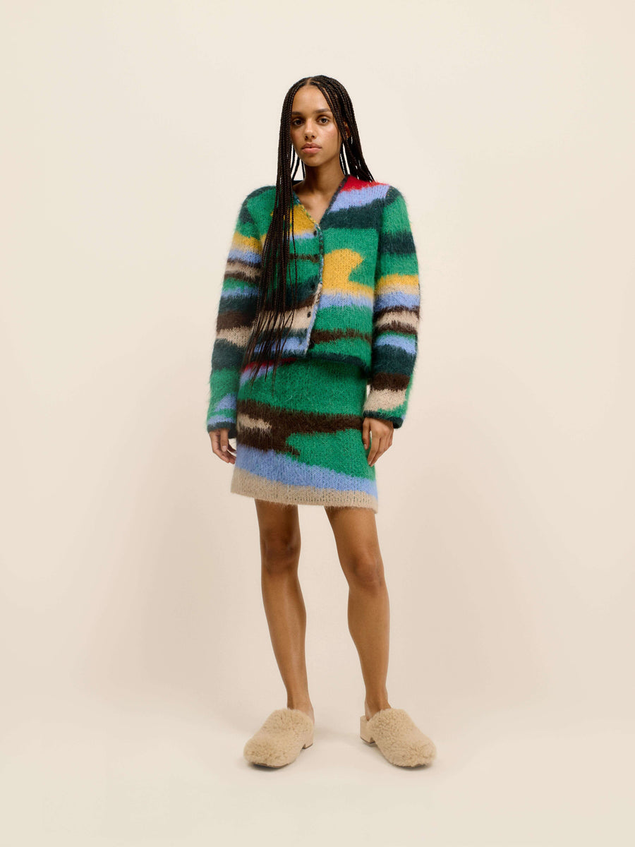 Topo Jacquard Women's Cardigan