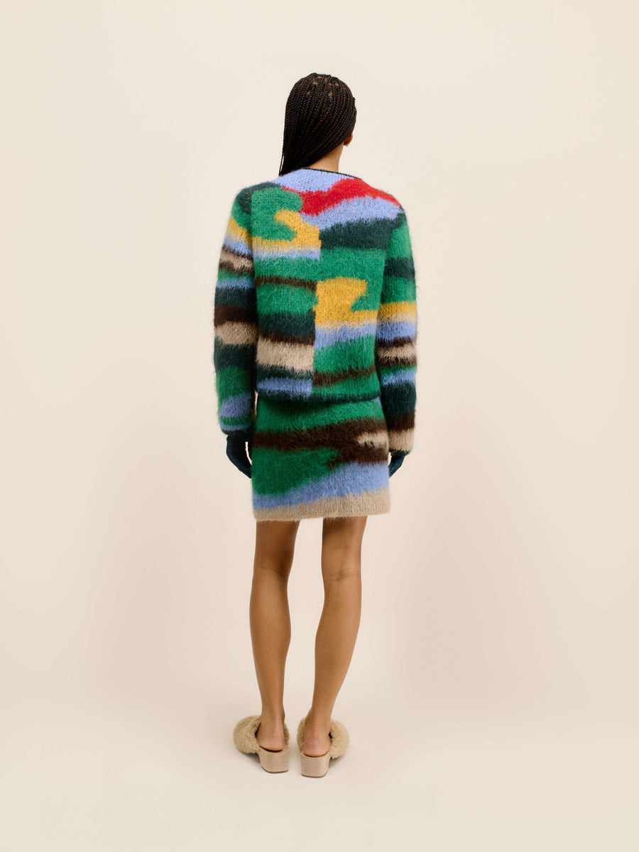 Topo Jacquard Women's Cardigan