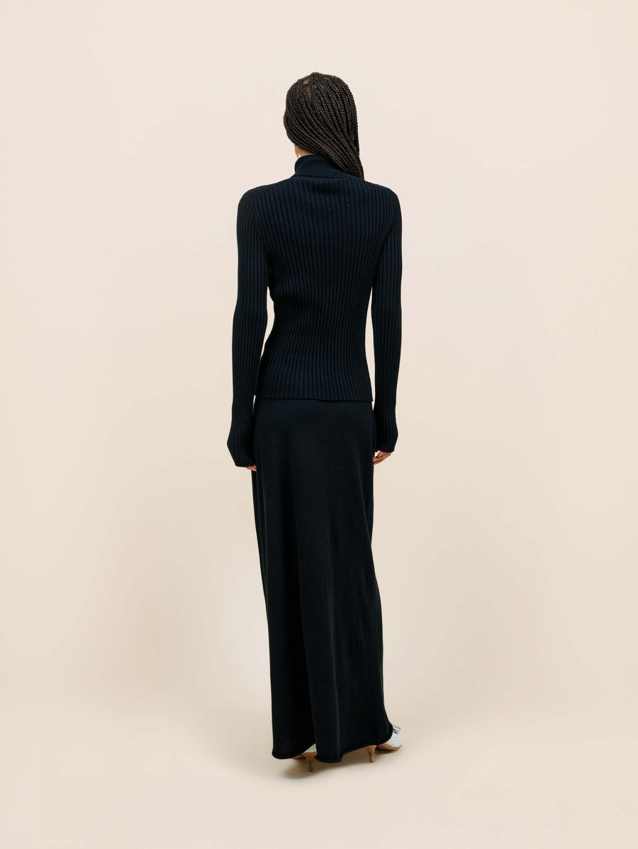 Jersey Knit Maxi Skirt