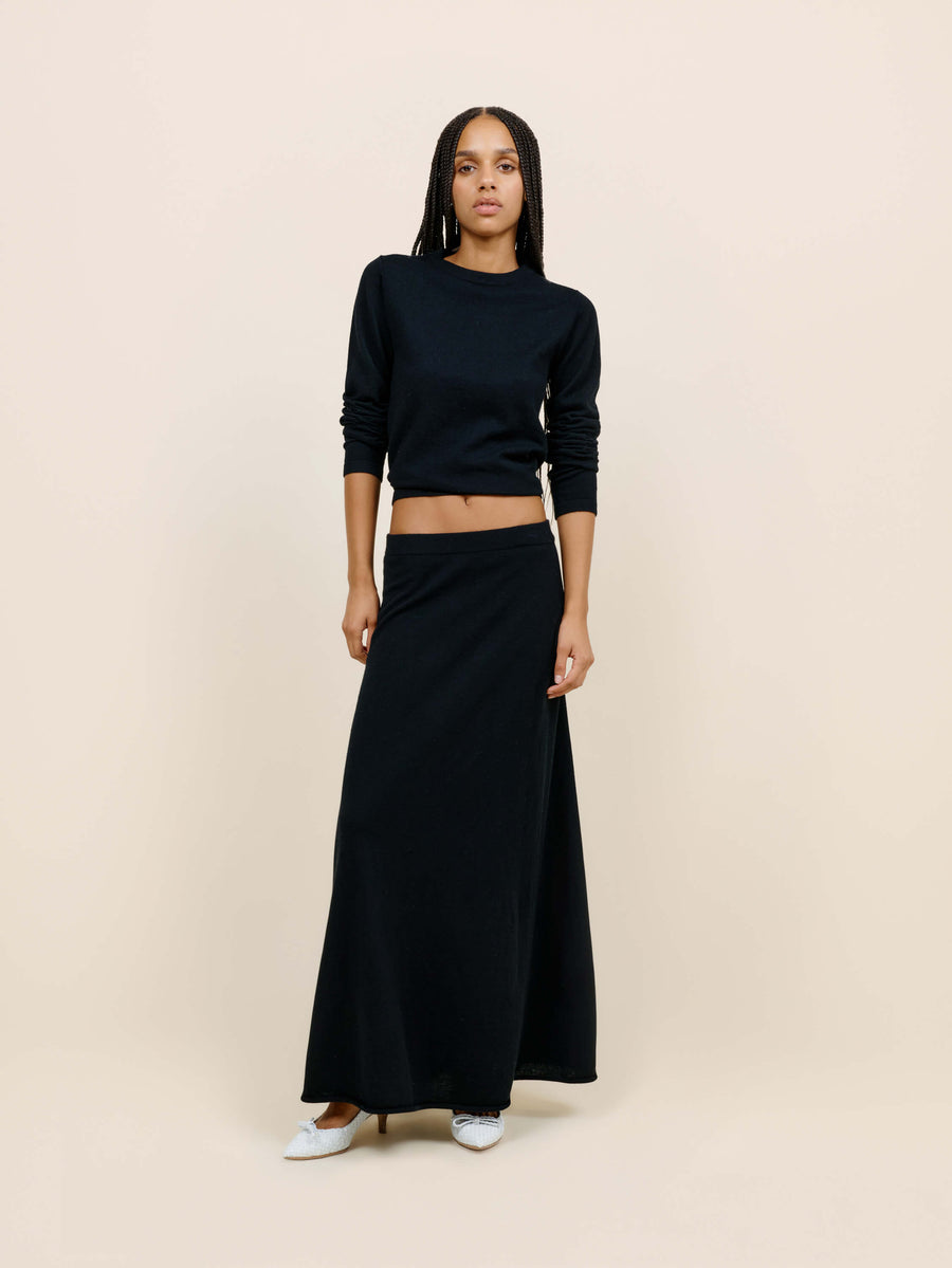 Jersey Knit Maxi Skirt
