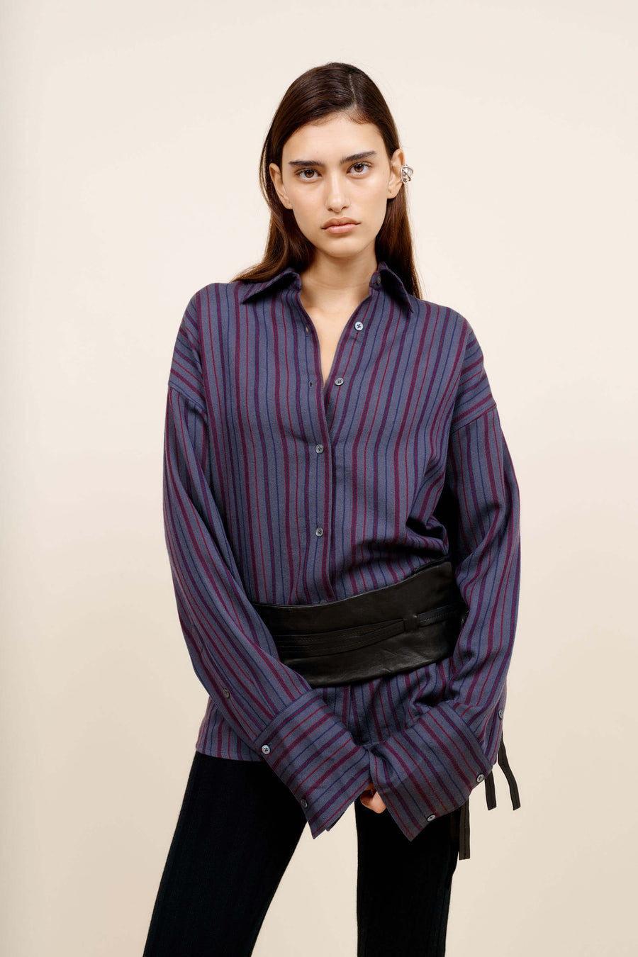 Stripe Women's Boxy Shirt