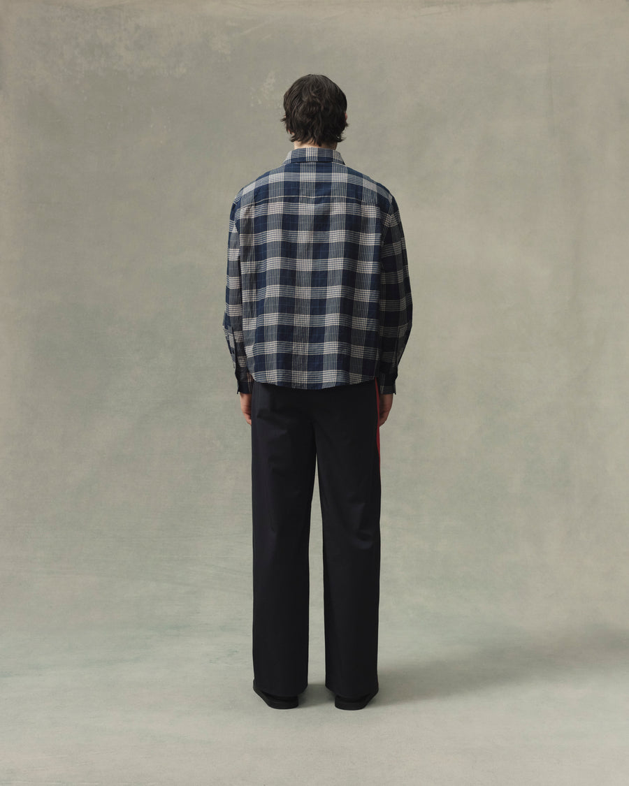 Plaid Cargo Pocket Overshirt