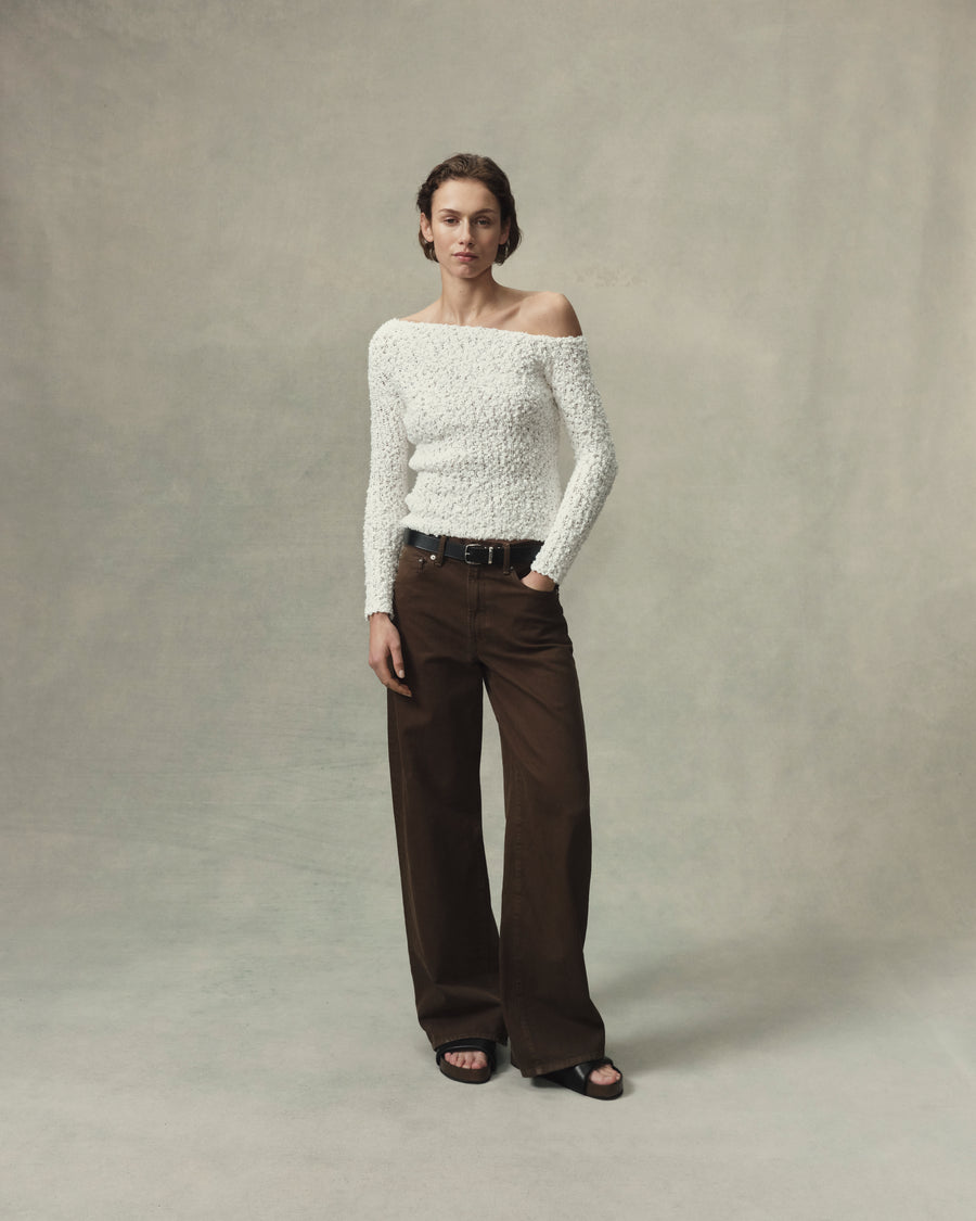Vine Off Shoulder Sweater