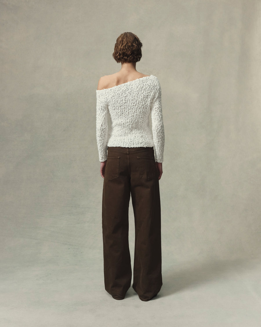 Vine Off Shoulder Sweater