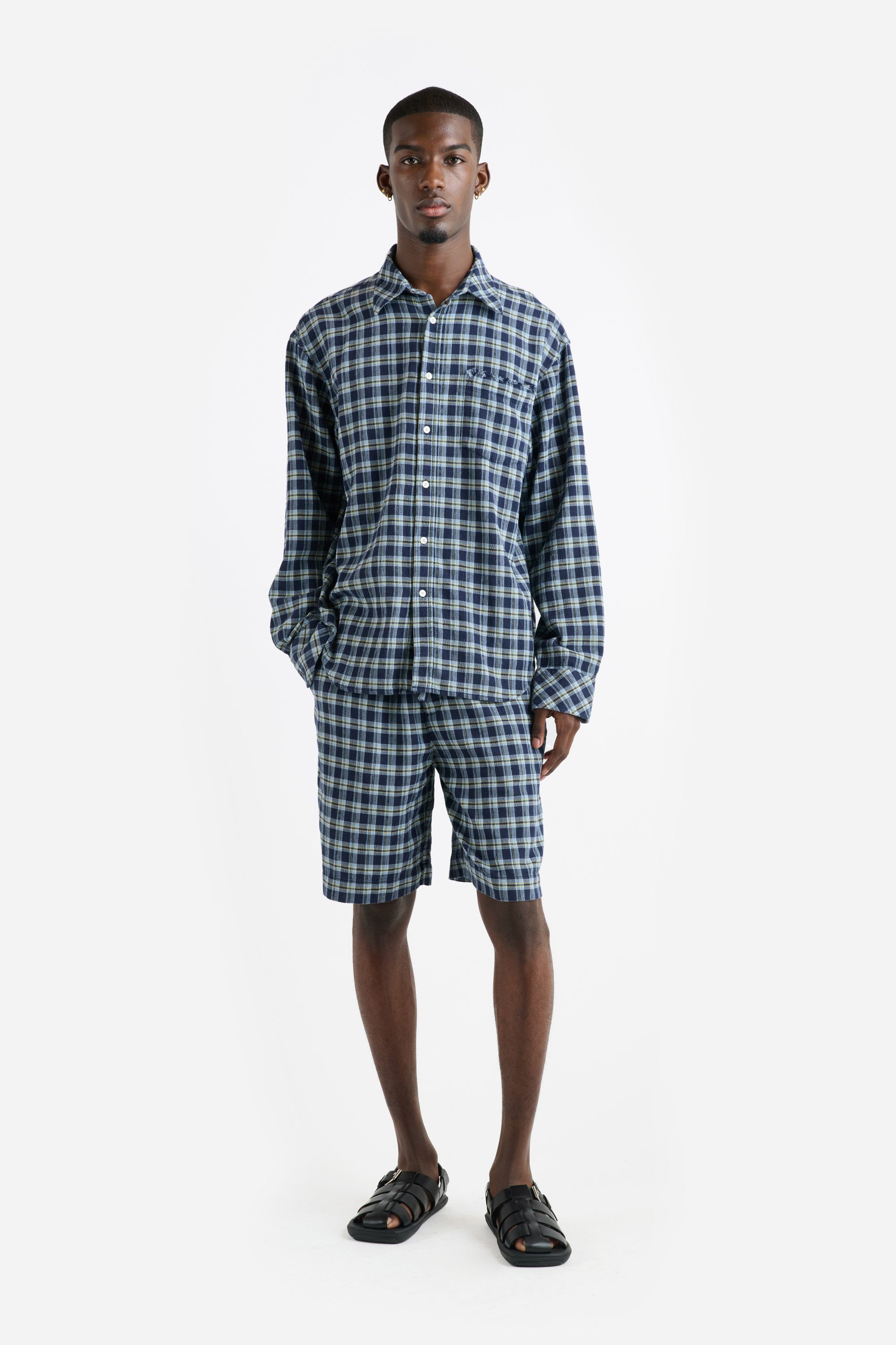 plaid dress shorts Check & Charm Heart Plaid Shorts