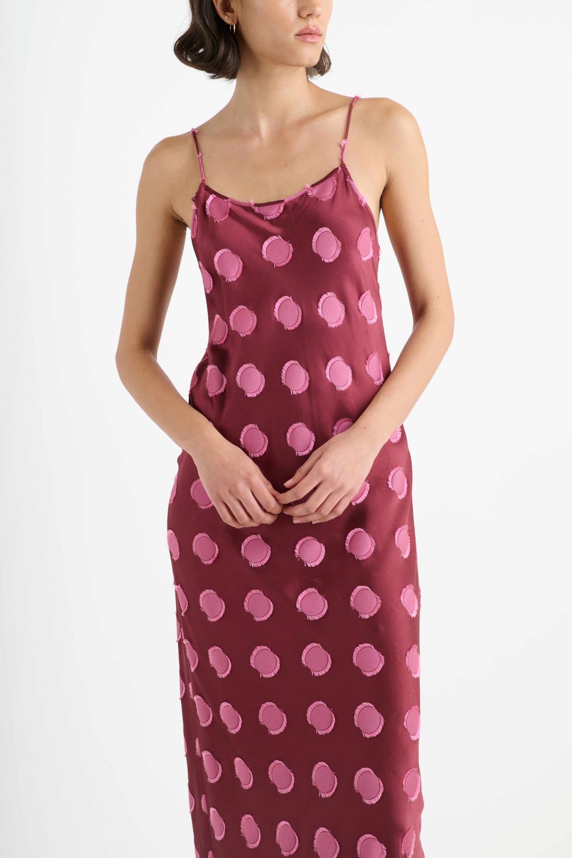 Silk Polka Dot Slip Dress Silk Polka Dot Slip Dress