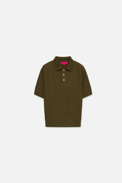 Nora Lite Check Polo - The Elder Statesman