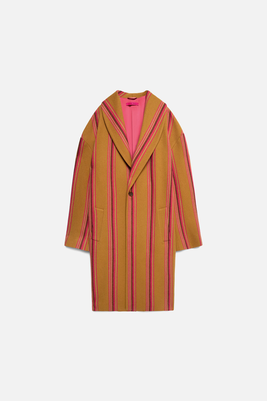 Circus Stripe Women's Long Coat
