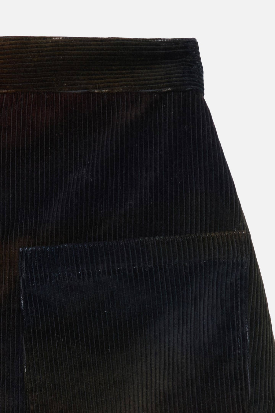 Ombre Cord Zip Skirt