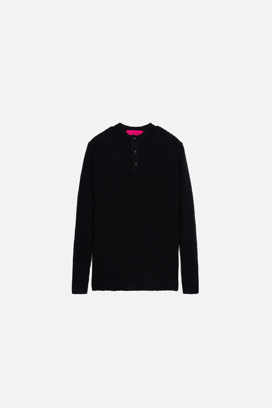 Wooly Cash Waffle Henley