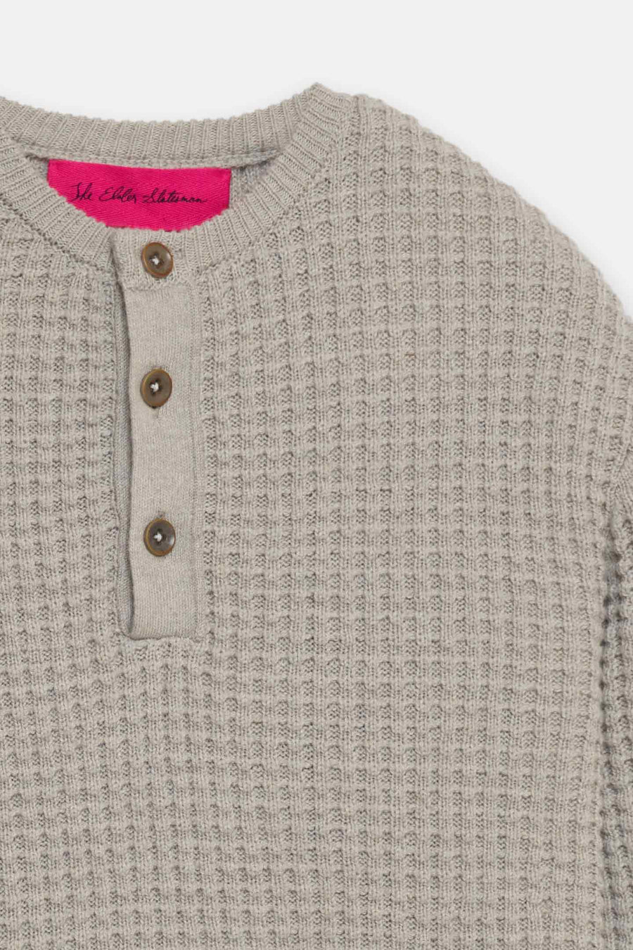 Wooly Cash Waffle Henley