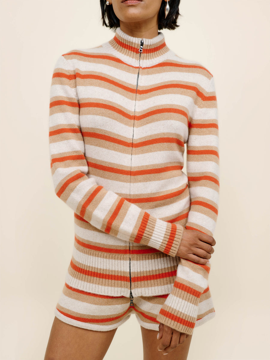 Hallie Stripe Zip Jacket