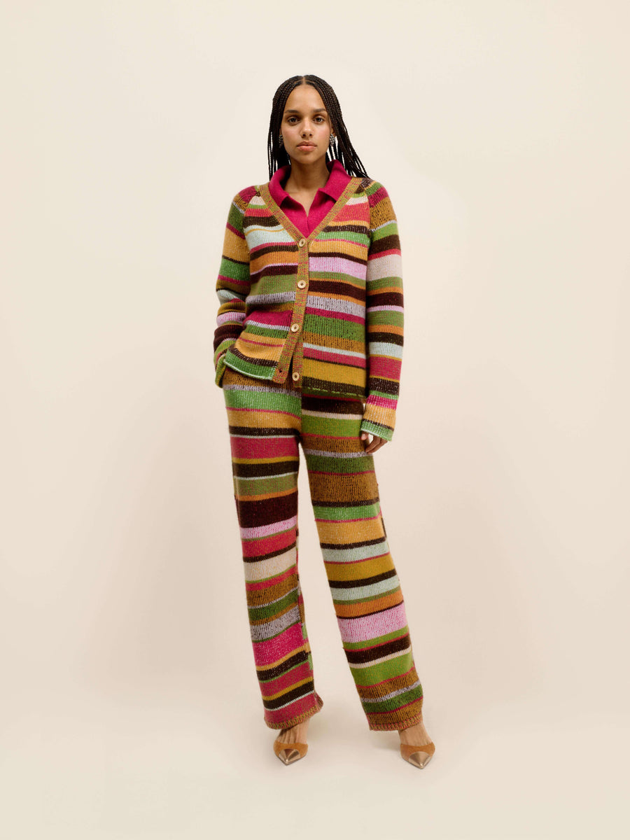 Stripe Super Soft Women's Cardi