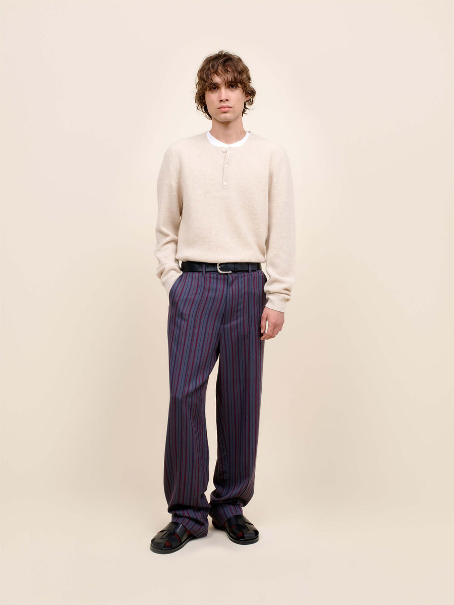 Stripe Slacker Pant