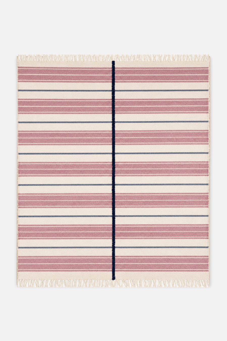 Bi-Colored Ribbed Blanket