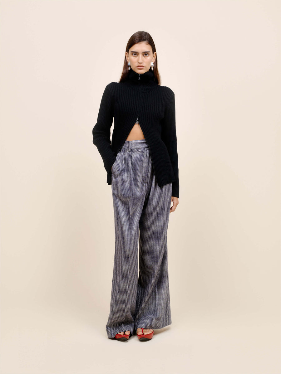 Martha Rib Full Zip Cardigan