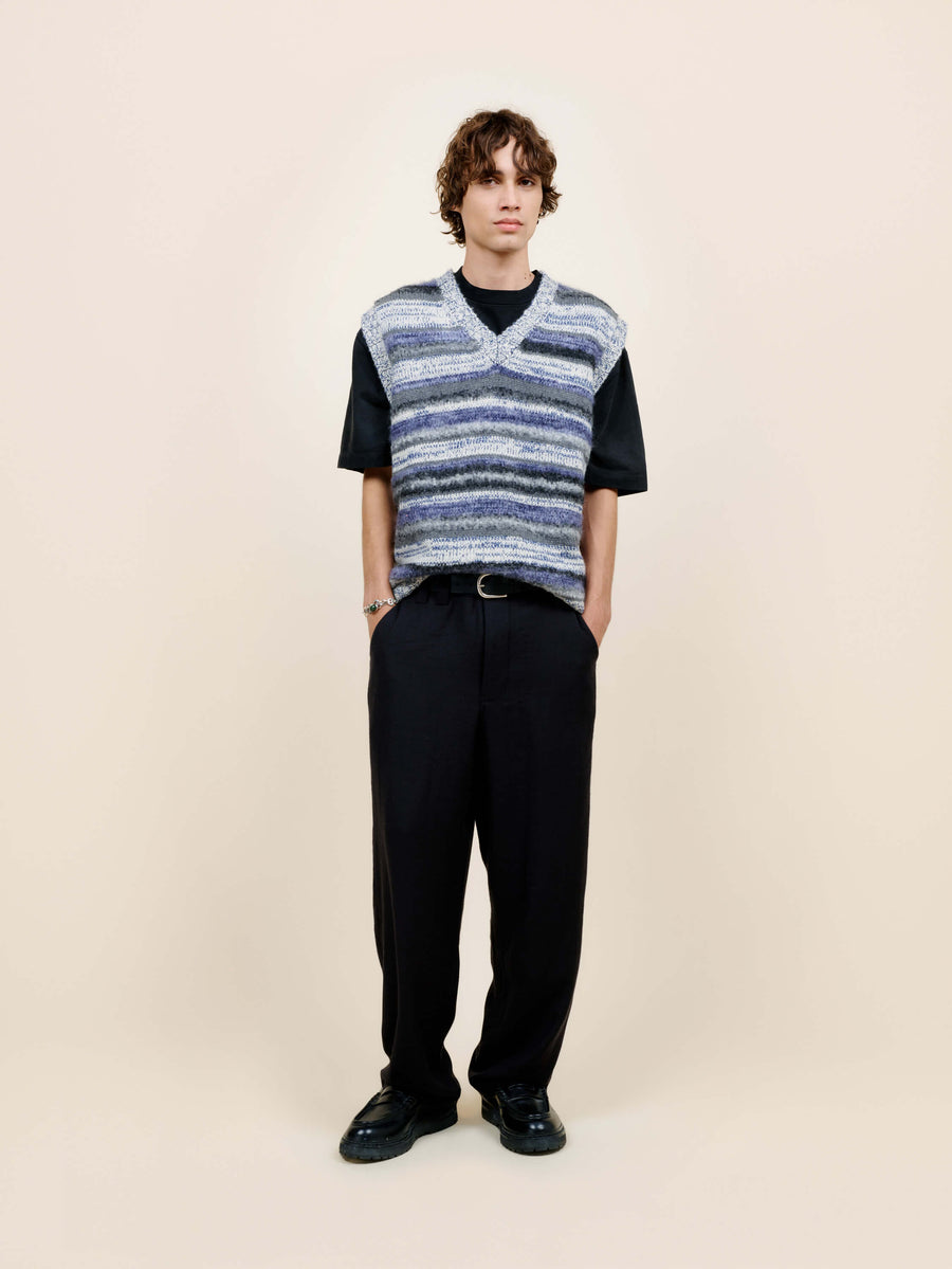 Boucle Mix Stripe Vest