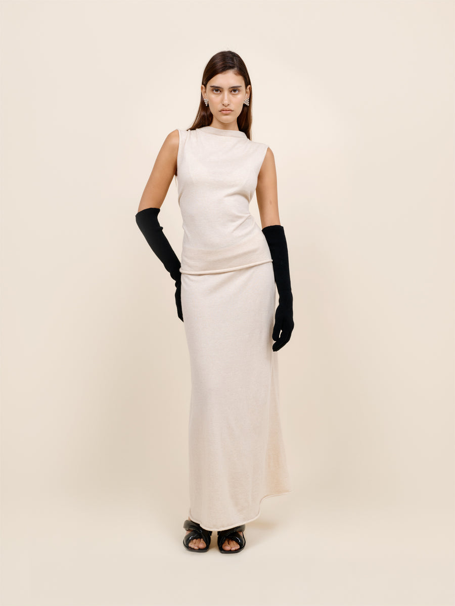 Jersey Knit Maxi Skirt