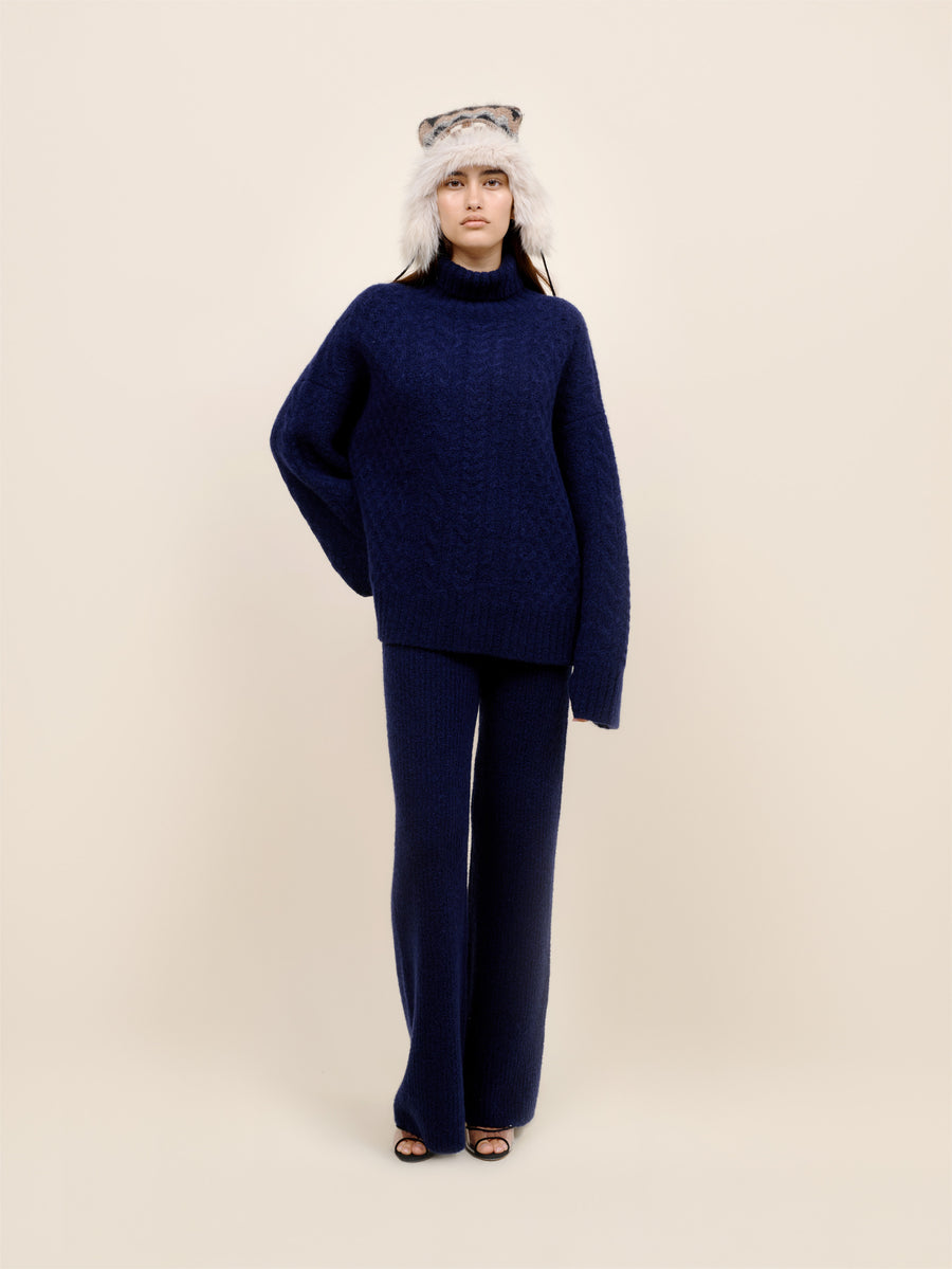 Cozy Cable Women's Turtleneck