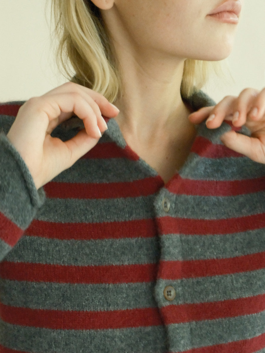Cousteau Stripe Cardigan
