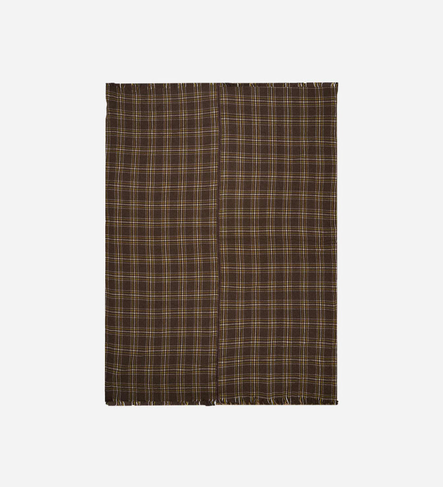 Sable Plaid Woven Throw