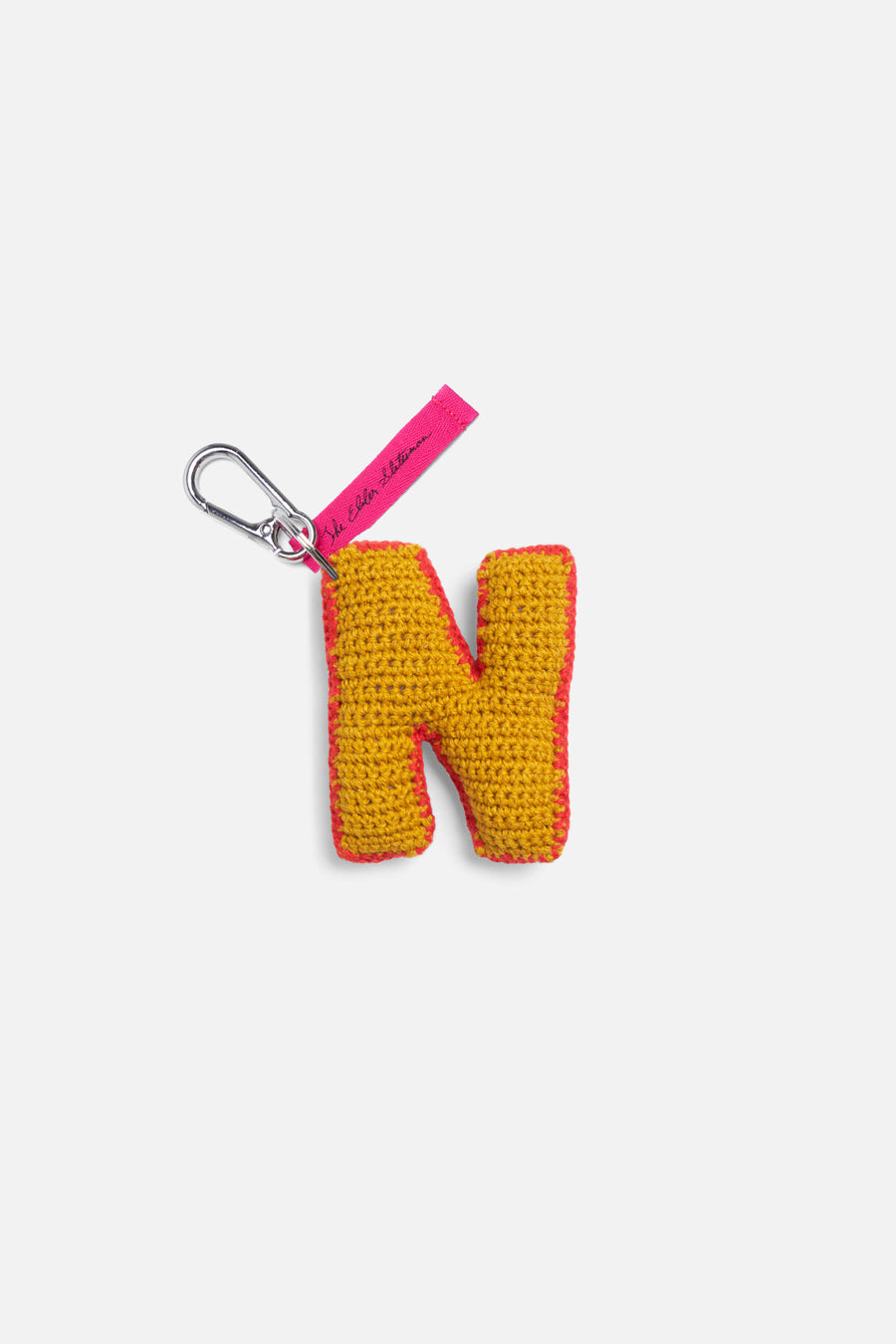 Crochet Letter Keychain Charm