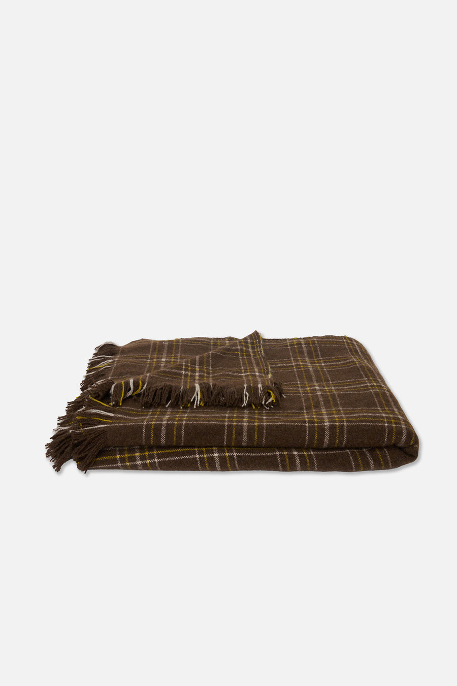 Sable Plaid Woven Throw