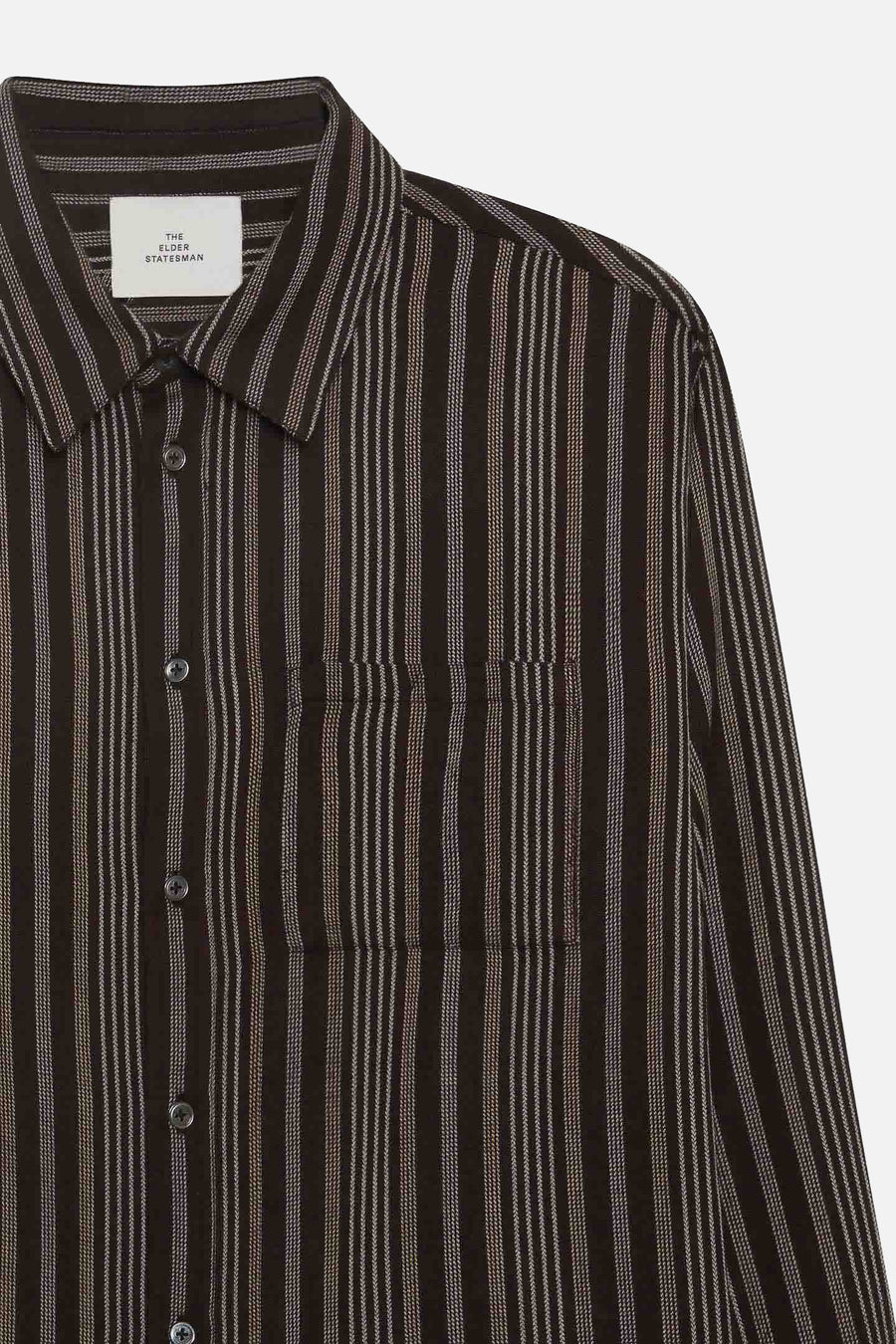 Cashmina Striped Pocket Shirt