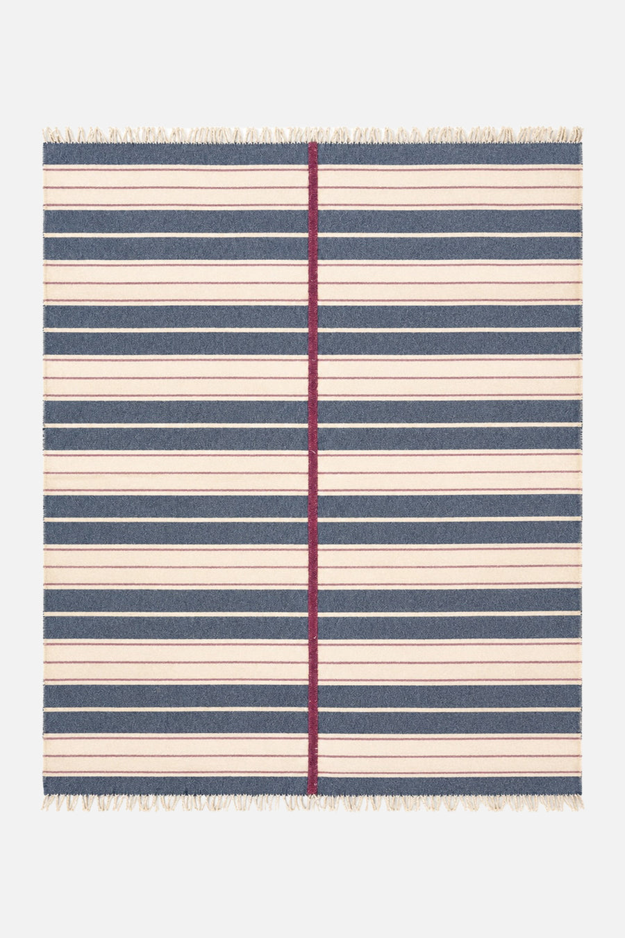 Bi-Colored Ribbed Blanket