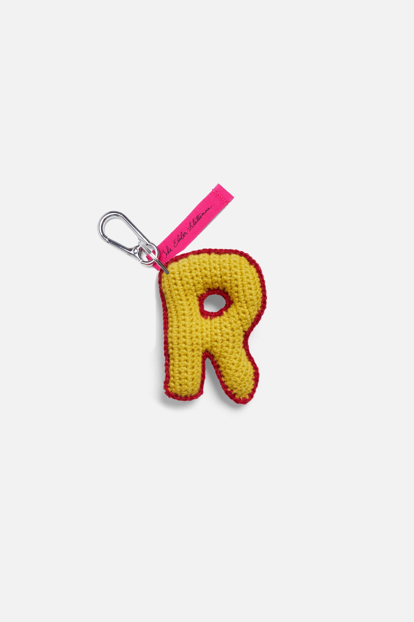 Crochet Letter R Keychain Charm - The Elder Statesman