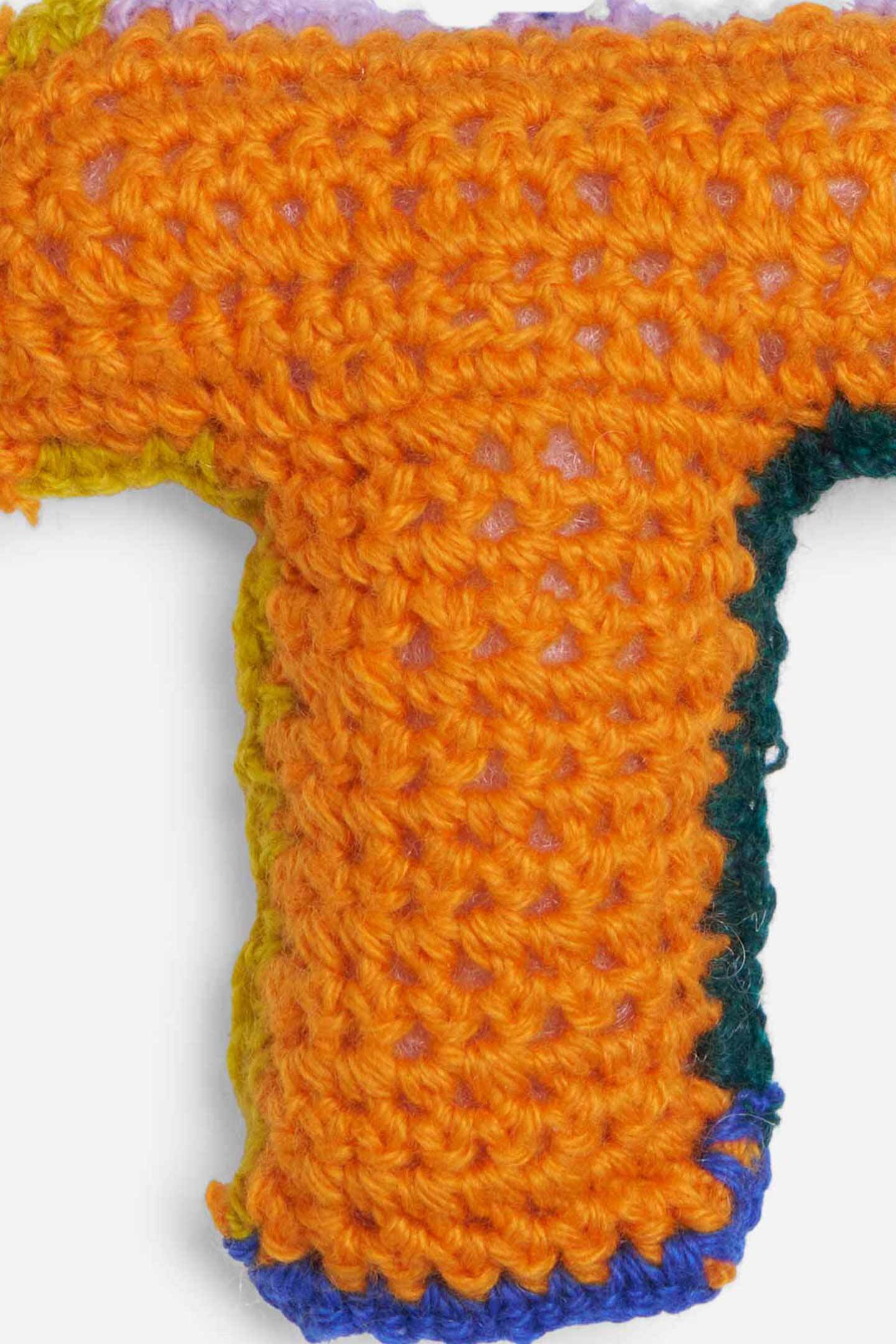 Crochet Letter T Keychain Charm The Elder Statesman