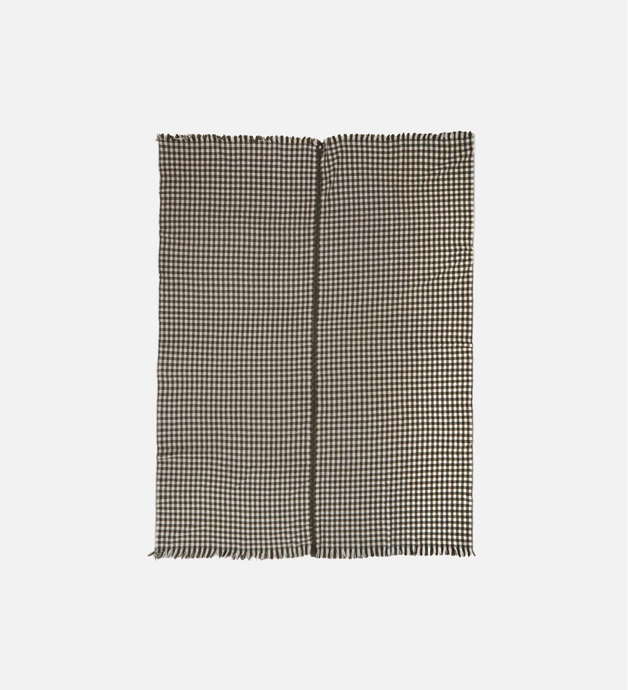 Cigar Gingham Woven Throw